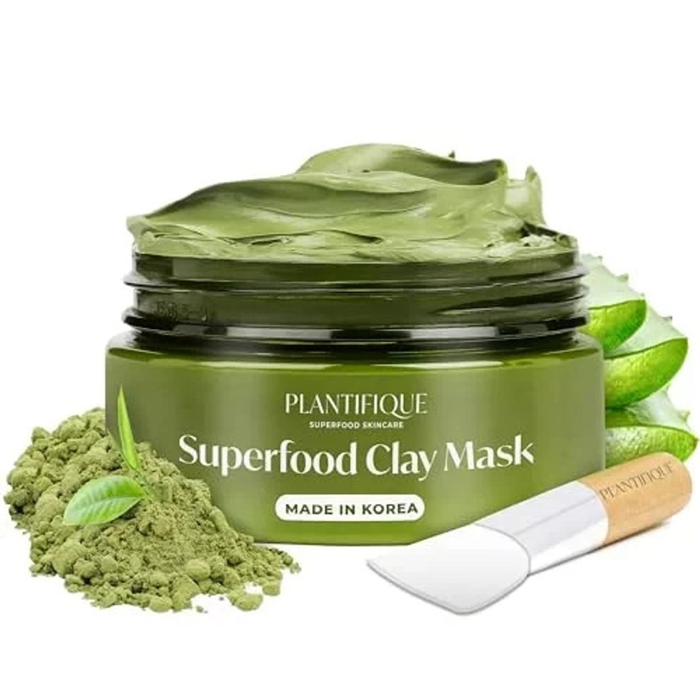 PLANTIFIQUE Korean Skin Care Detox Face Mask Superfood Marine Clay Mask 100 ml